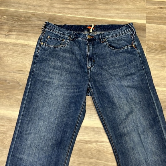 Tommy Bahama Men's Straight Jeans - Dark Blue - Picture 4 of 12